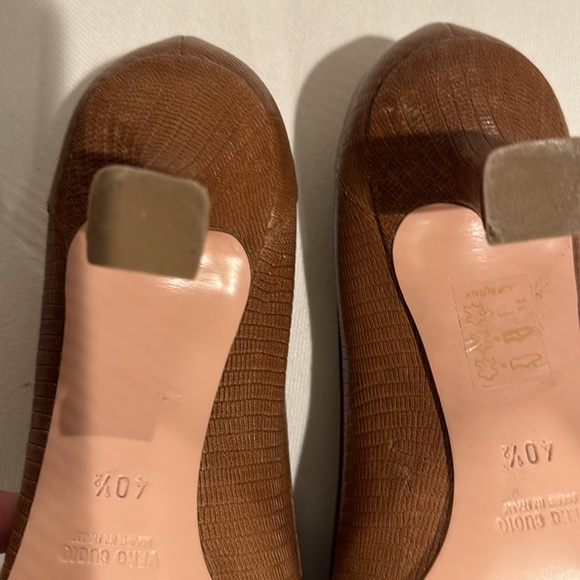 ROBERTO FESTA Embossed Tan LOAFER with Buckle, Size 9.5 - Picture 7 of 11